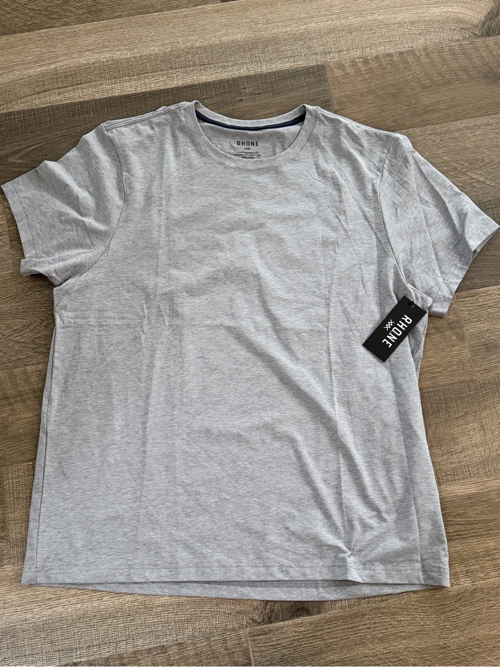RHONE Men’s Crew Neck T-Shirt in Light Gray